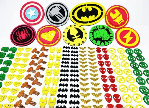 200 Adesivos Pet Piercings Super Heróis Petshop Cães Gatos