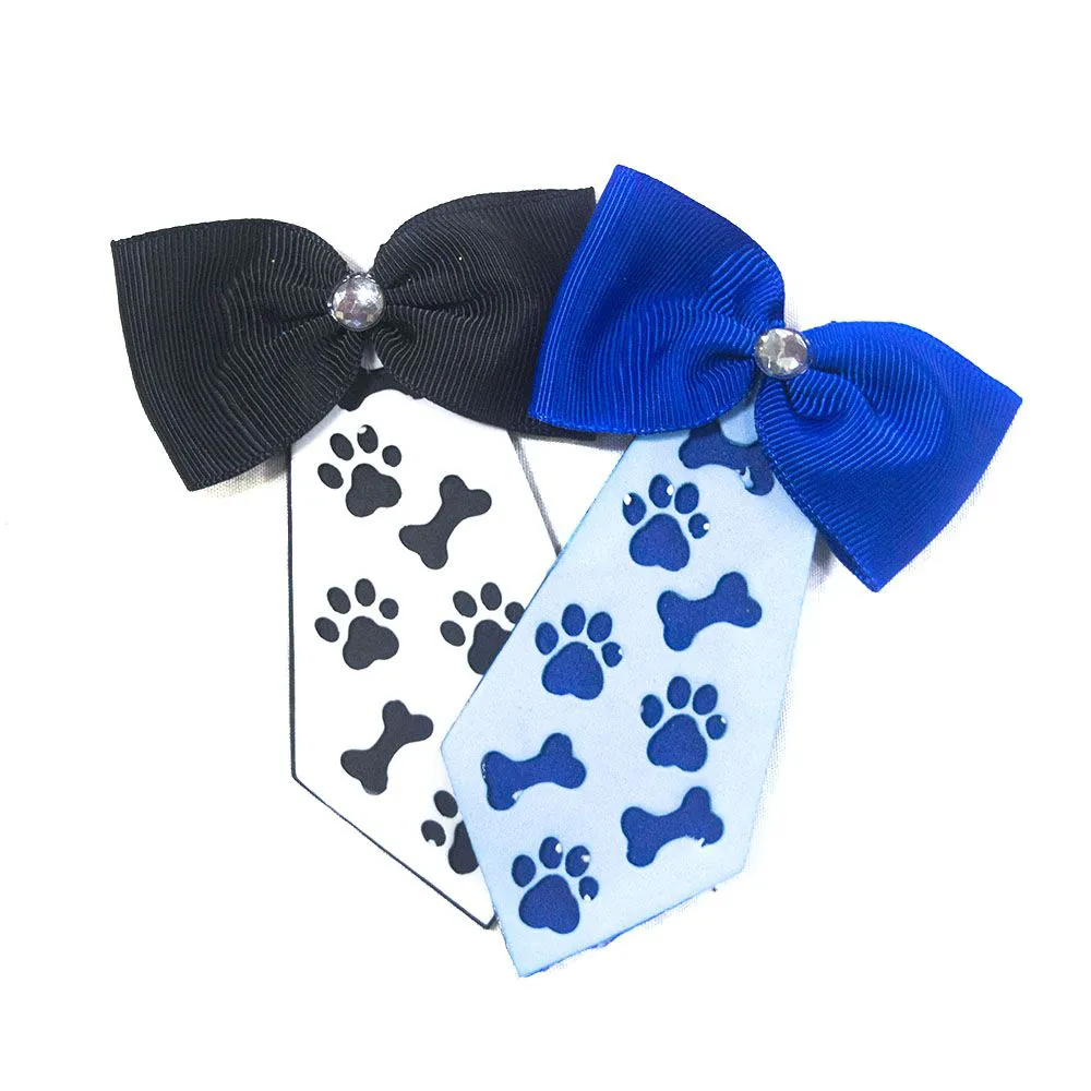 Kit 5 Gravata Lacinho Osso com Laço GG Pet Cão Gato Petshop