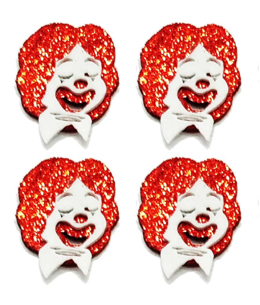 10 Adesivos RONALD MC DONALDS Glitter Pet PetShop Cão e Gato