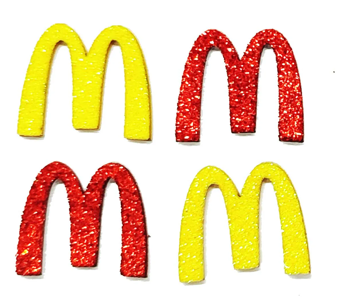 10 Adesivos M do MC DONALDS Glitter Pet PetShop Cão e Gato