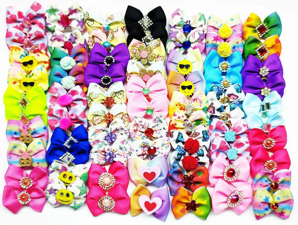 Ki50 laço Lacinhos misto aplique PetShop Cães Gatos + Brinde