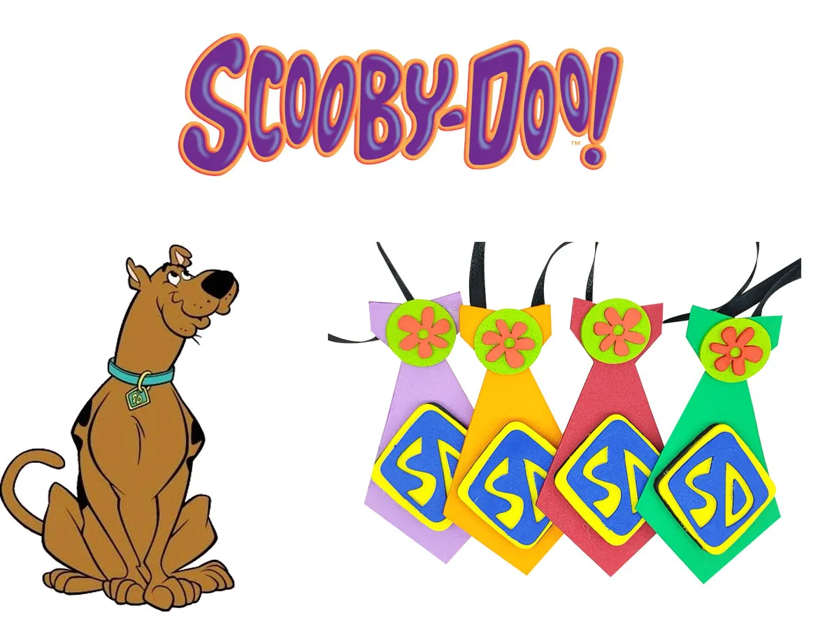kit 10 gravatas scooby doo macho lacinho pet cães gatos
