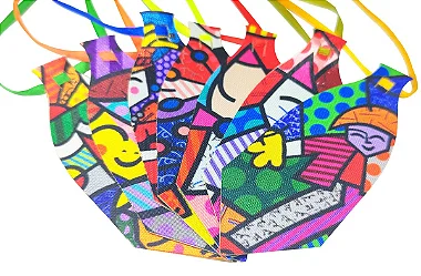 10 Gravata Sublimada P Romero Brito Pet Cão e Gato Cetim