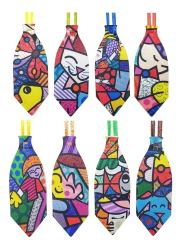 30 Gravata sublimada G Romero Brito lacinho Pet Cão Gato
