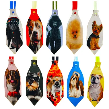 Gravata pet  raças estampada cetim cão gato 100 unidades G