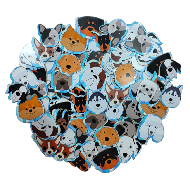 155 Adesivos Raças II Pet sticker Cão Gato Banho Tosa A16