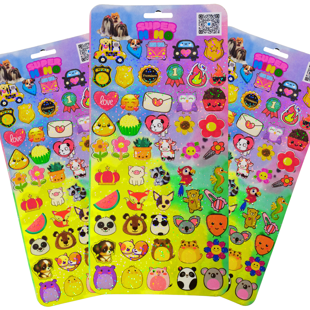 Adesivo Pet 3D Aplique Sticker Pet Banho  Super Cola 20 Und Nome do desenho:03