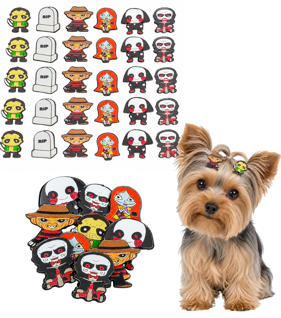 200 Adesivos EVA Monstros Halloween Pet Shop Banho e Tosa