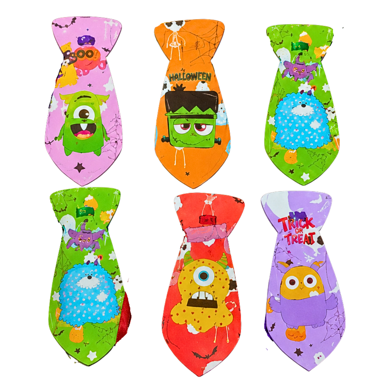 Kit 10 Gravatas Halloween P - Pet Shop Banho Tosa EVA