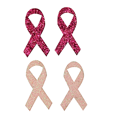 100 Adesivos apliques Outubro Rosa prevenção eva glitter