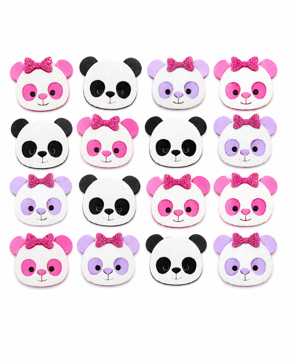50 Adesivos Para Cãos E Gatos EVA Pet Shop panda Facil Colar