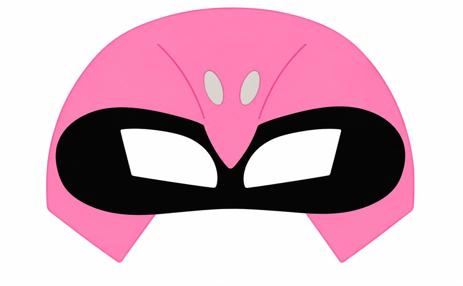 Máscara Power Rangers Cor:Rosa