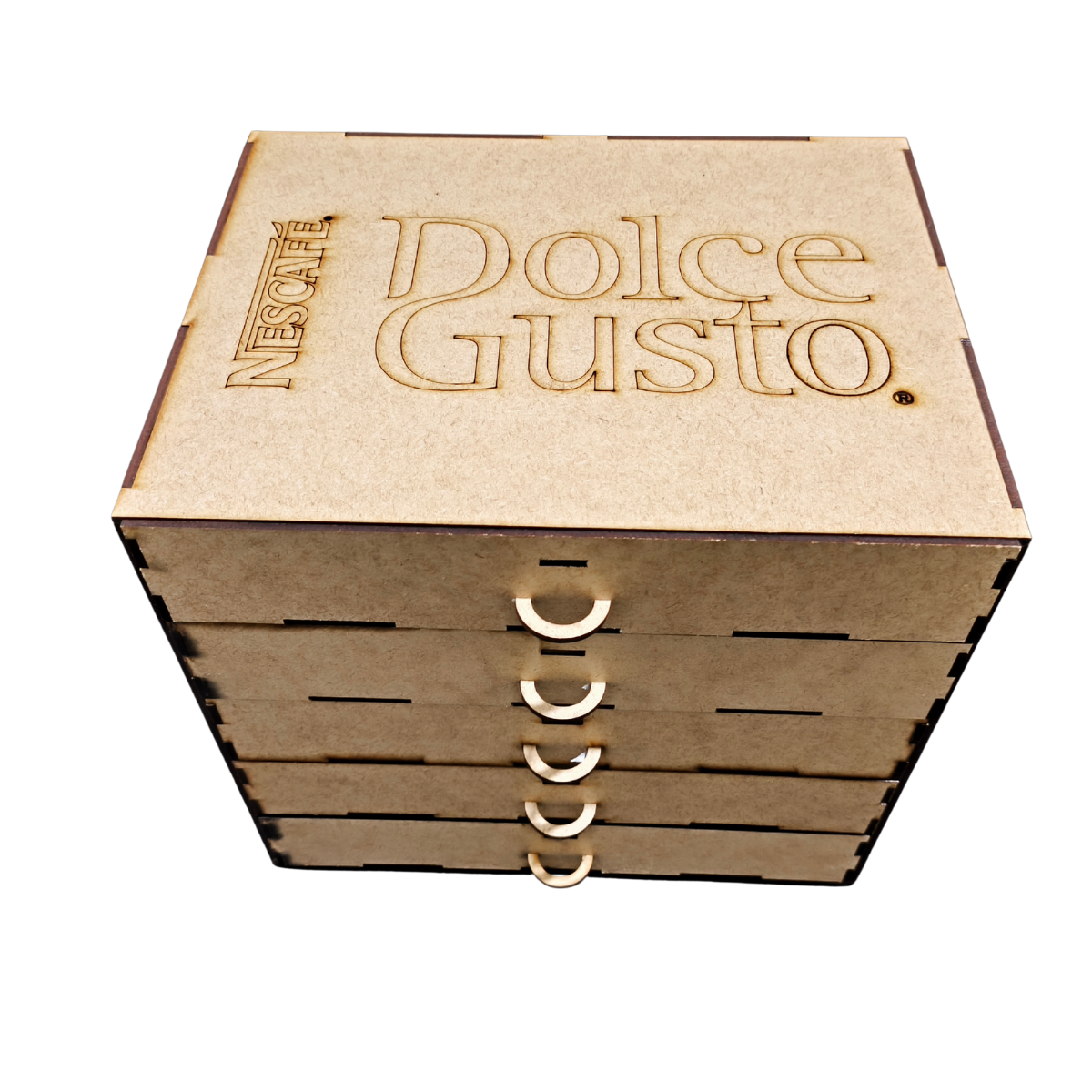 Organizador MDF Cápsulas Dolce Gusto 60 Unidades Gaveteiro