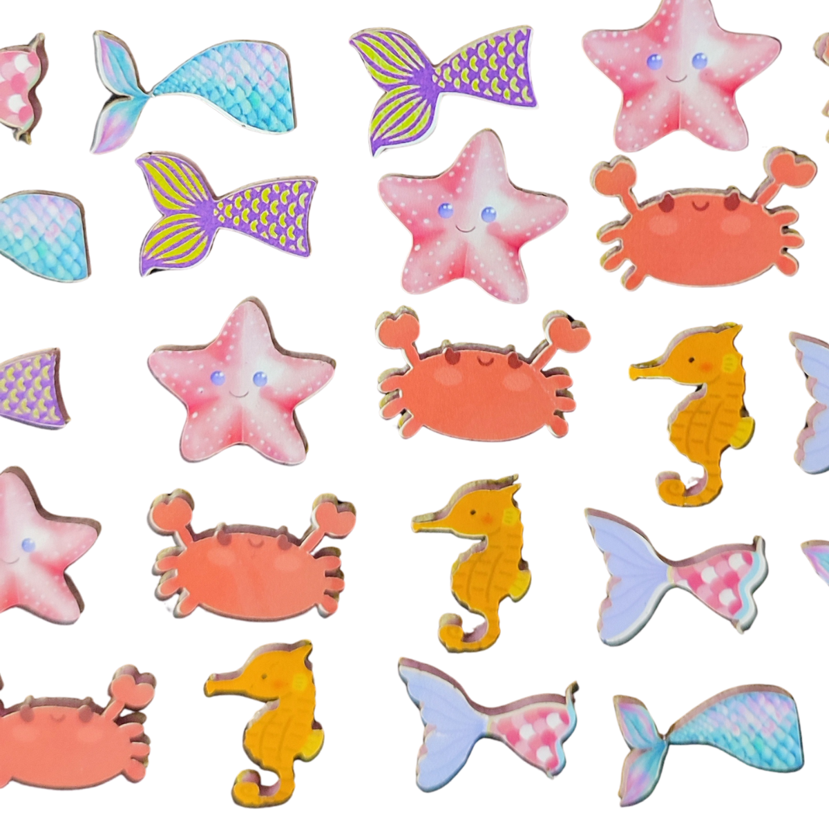 kit com 300  Adesivos Pet Fundo do Mar para Cães