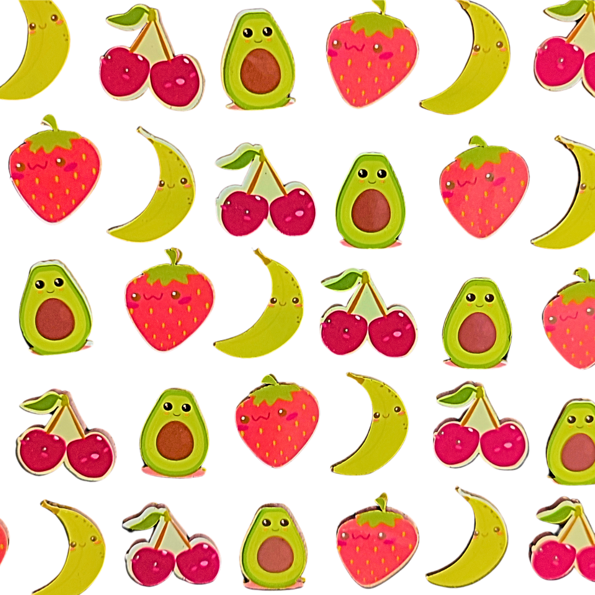 kit com 300  Adesivos Salada de Frutas Pet Shop Cão