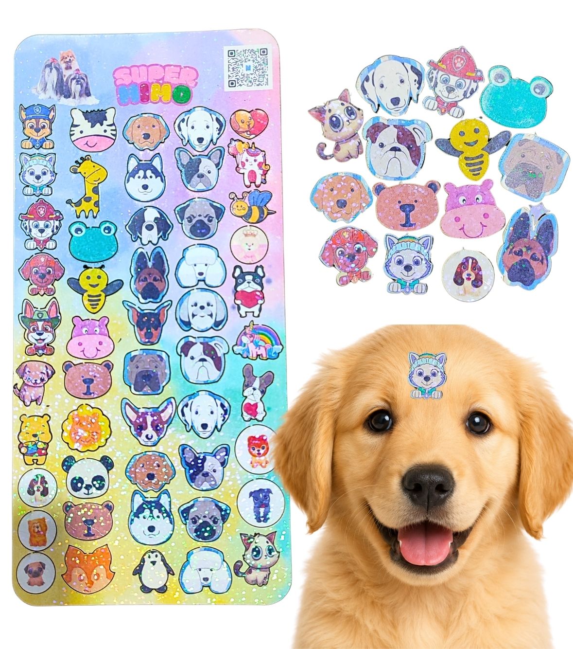 Adesivo Pet 3D Aplique Sticker Pet Banho  Super Cola 50 Und Nome do desenho:05