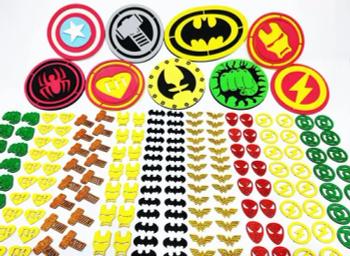 200 Adesivos Pet Piercings Super Heróis Petshop Cães Gatos