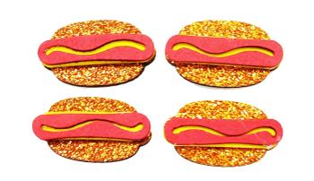 10 Adesivos CACHORRO QUENTE MC DONALDS Glitter Pet PetShop Cão e Gato