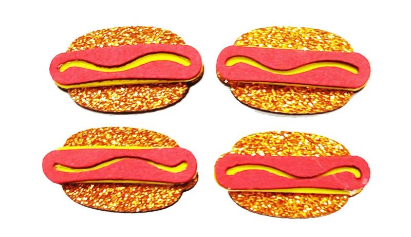 10 Adesivos CACHORRO QUENTE MC DONALDS Glitter Pet PetShop Cão e Gato