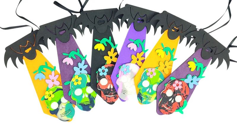 20 Gravatas HALLOWEEN CAVEIRA MEXICANA Petshop cao gato