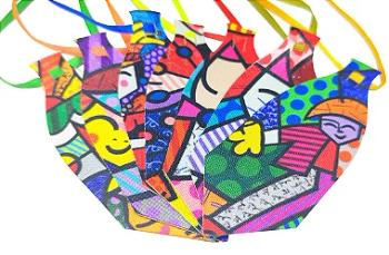 10 Gravata Sublimada P Romero Brito Pet Cão e Gato Cetim