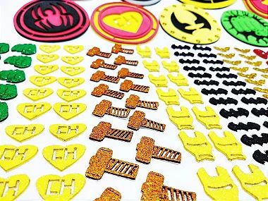 50 Adesivos Pet Piercings Super Heróis Petshop Cães Gatos