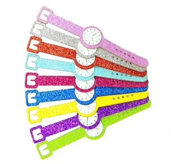 20 Adesivos Relógio Eva Glitter Pet Shop Cães  e Gatos