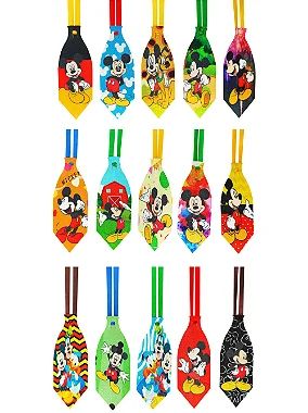 Kit 10 Gravatas Sublimadas Mickey Pet Cachorro Lacinho Pet