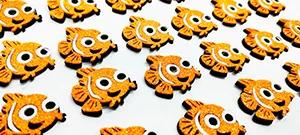 kit 100 adesivos Nemo Glitter Pet Petshop Cão e Gato