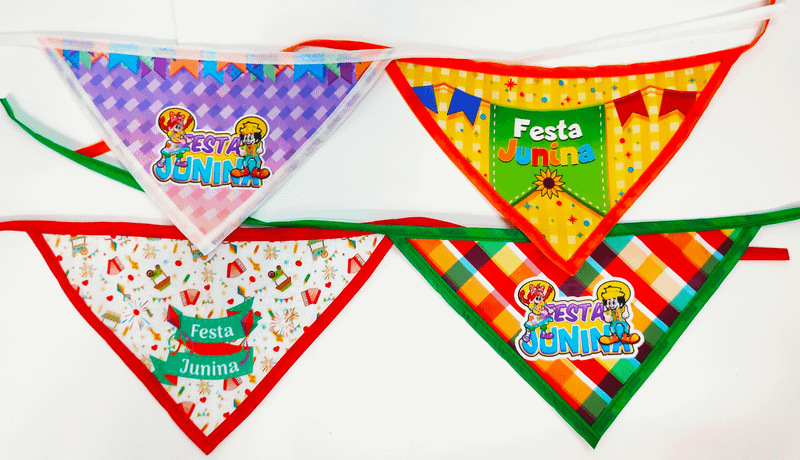 kit 10 bandanas festa junina Pet shop Cão e gato P