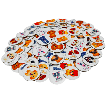 230 Adesivo Raças I Pet sticker Piercing Cão Gato A9