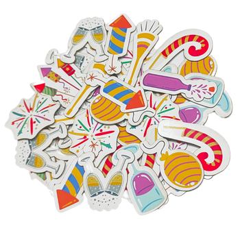 210 Adesivos ANO NOVO Pet sticker Cão Gato BanhoTosa  A36