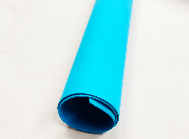 Eva cartolina 30x20 escolar artesanato 10 Folhas decorar Cor:azul claro