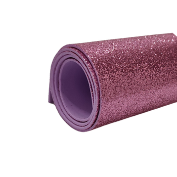 kit 5 Eva adesivo Glitter 40x30 Artesanato, Escolar, Decorar Cor:Rosa claro