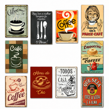 Kit Com 10 Quadros Decoração Parede Placa MDF Café Cozinha