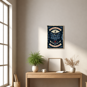 Quadro Decoração Placa MDF A4 Retrô Sala Quarto Escritório Cor:RT1