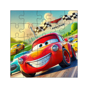 Kit 6 Jogos Quebra Cabeca Infantil  25 pecas desenho animado Desenho:Carros 1