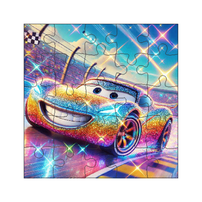 Kit 6 Jogos Quebra Cabeca Infantil 25 pecas desenho animado Desenho:Carros 2