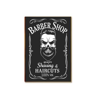 Placa Decorativa MDF Barbearia Vintage Retrô Tam A4 BR9