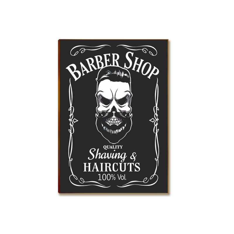 Placa Decorativa MDF Barbearia Vintage Retrô Tam A4 BR9