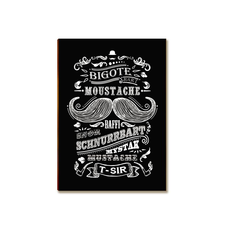 Placa MDF Barbearia Rústica Decorativa Parede Tam A4 BR10