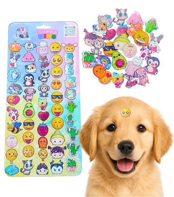 Adesivo Pet 3D Aplique Sticker Pet Banho  Super Cola 50 Und Nome do desenho:02
