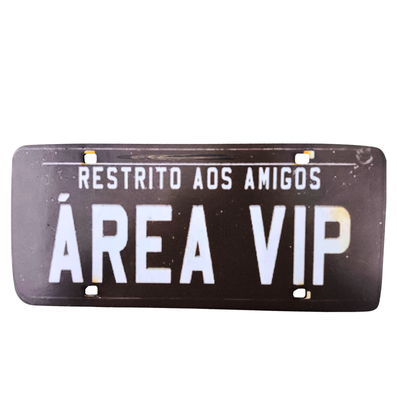 Placa Decor MDF Carro com Adesivo Autocolante-Variações COR:ÁREA VIP