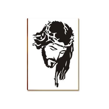 Placa MDF Religiosa Cristo Luz e Esperança Parede Moderna A4