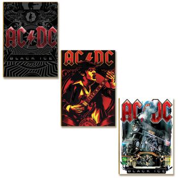 Kit 3 Placas MDF AC/DC Black Ice Guitarrista Trem Rock