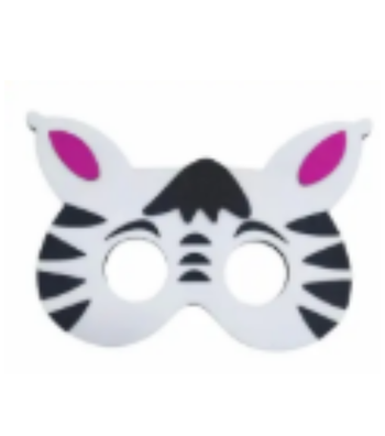 5 Máscaras Arca de Noé - Personagem Infantil Lembrancinha personagem:ZEBRA