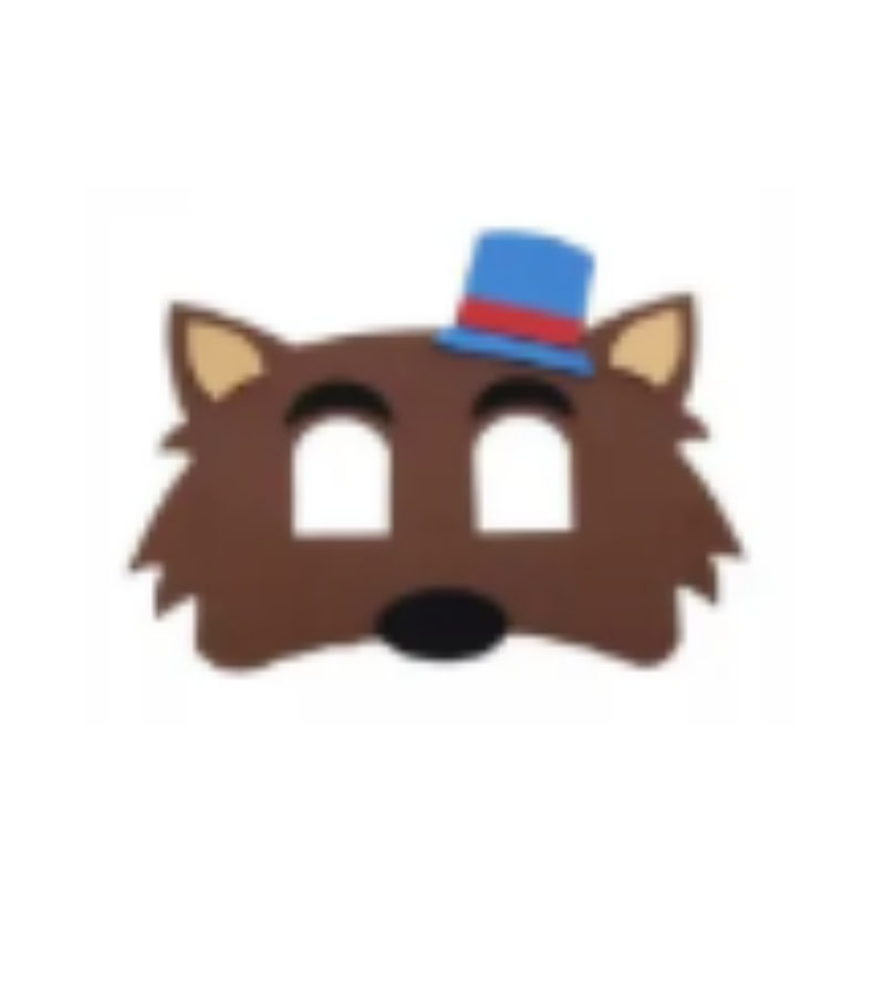 5 Máscaras Arca de Noé - Personagem Infantil Lembrancinha personagem:LOBO