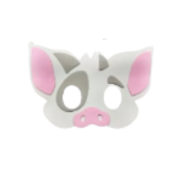 5 Máscaras Arca de Noé - Personagem Infantil Lembrancinha personagem:PORCO