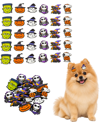 50 Adesivos EVA Horror Halloween Pet Shop Cão Banho e Tosa