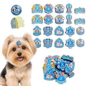 100 Adesivos Pet Novembro Azul Cães Banho e Tosa Pet Shop 1